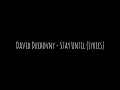 David Duchovny - Stay Until