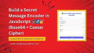 Build a Secret Message in JavaScript Base64 Caesar Cipher and More