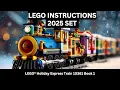 Download Lagu LEGO 10361 Holiday Express Train — Complete Instruction Flip-Through (956 Pieces!) BK 1 🚂✨