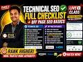 Technical SEO Full Checklist Off Page SEO Basics SEO Course