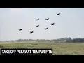 Lagu Suaranya Ngeri !!! Pesawat Tempur F16 Fighting Falcon TNI AU Take Off dan Landing di Bandara Halim