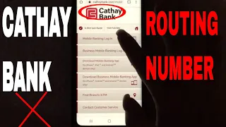What Is Cathay Bank Routing Number