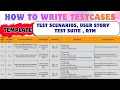How to Write Test Cases in Manual Testing with Template Software Testing