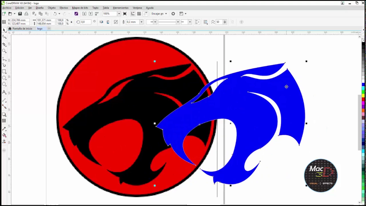 Redibujando logotipo 🎨 COREL DRAW (VECTORIZACION)