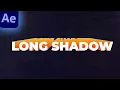 Create a Long Shadow Text Animation in Adobe After Effects 2023
