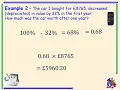 National 5 Mathematics Percentages 3 - Increase and decrease an amount by a percentage