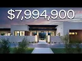 Touring a 7 994 900 MODERN MANSION In Paradise Valley Arizona With a Guest House