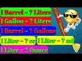 barrel to liter gallon to litre Liter to CC Liter to ml gallon to litre convert L to ml
