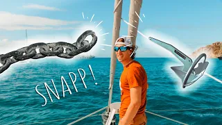 Worst nightmare on anchor 😱 Almost lost the boat…  #116