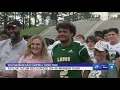 Taylor Tatum presented with Dave Campbell Whataburger Super Team honor