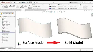 Solidworks tips Converting surface part to solid part