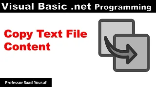 Visual Basic net Tutorial Copy Text File Data from one text file to another