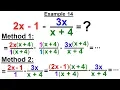 Algebra - Ch 12 Rational Expression Addition and Subtraction 15 of 27 Example 14