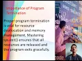Program early ending with sys exit