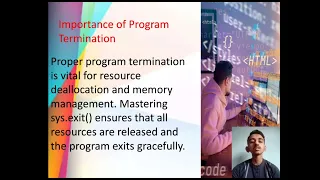 Program early ending with sys exit