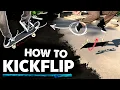 HOE JE EEN KICKFLIP DOET - Beginners skateboard trucs tutorial (slow motion) Eenvoudige kickflips...