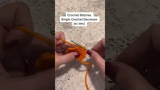 How to do a Single Crochet Decrease sc dec crochet tutorial