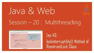 Multithreading in Java lockinterruptibly Method of ReentrantLock Class in Java
