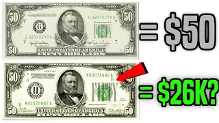 50 Bills from a Bank you can Sell for MORE MONEY