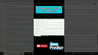 How To Get Source Code Of Any Website 