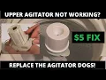 Replacing worn agitator dogs on Whirlpool or Kenmore washer