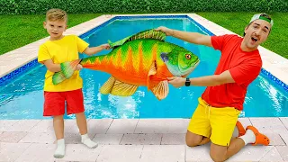 Funny Kids Stories With Magic Fish 