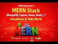 MERN Stack MongoDB Express React Node Installation Hello World