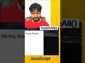 MatchAll Method In JAvascript