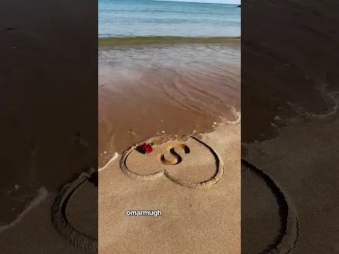حرف مع قلب#أمواج_البحر #عمر_المغربي #اكسبلور #beach