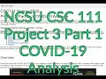 Project 3 Part 1 - Data Analysis for COVID-19 Confirmed Cases