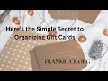 Here s the Simple Secret to Organizing Gift Cards
