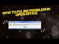 How to Fix JRE Problem for open office Class 10th CBSE