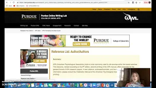Purdue OWL Overview