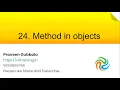 Method in objects Javascript Foundation Training s In telugu 24