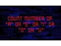 Qbasic-- print the freq of individual vowels in any letter