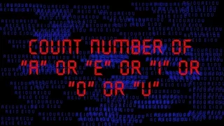 Qbasic-- print the freq of individual vowels in any letter
