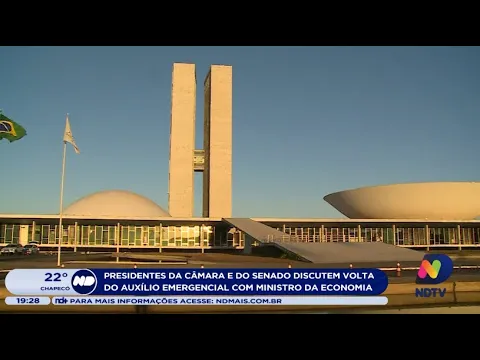 Presidentes da Câmara e do Senado discutem volta do auxílio emergencial com Paulo Guedes