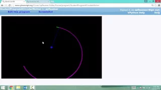 Circular Motion Glowscript Model