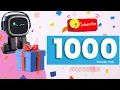 Download Lagu EMO Robot 🤖 Celebrates 1000 Subscribers with a Disco Dance Party! #dance #music #funny