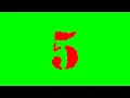 5 Second Timer Red Army Font Etc Beep Green Screen