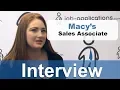 Macy s Interview - Sales Associate