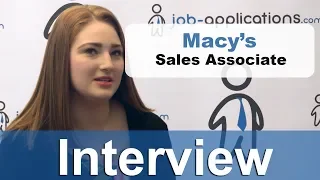 Macy s Interview - Sales Associate