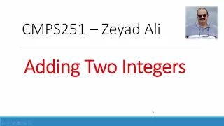 02 Adding Two Integers in Java in Eclipse