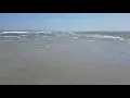 Low tide Ocean Isle beach NC where two parts merge