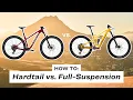 How to Understand the Differences Between Full-Suspension and Hardtail Mountain Bikes