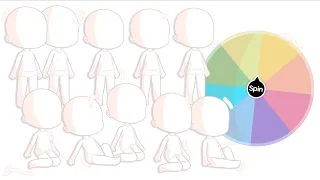FAMILY of 10 Spin the Wheel OC Challenge Siblings Edition Pt 2 Gacha Club