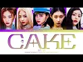 Lagu ITZY CAKE Lyrics (Color Coded Lyrics)