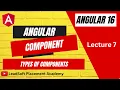 Lecture 7-Types of Components Inline Style Inline Template Inline Style and Template