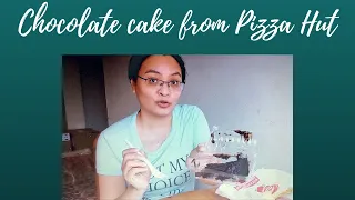 chocolate cake from pizza hut