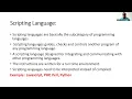 Programming Language Scripting Language and Markup language